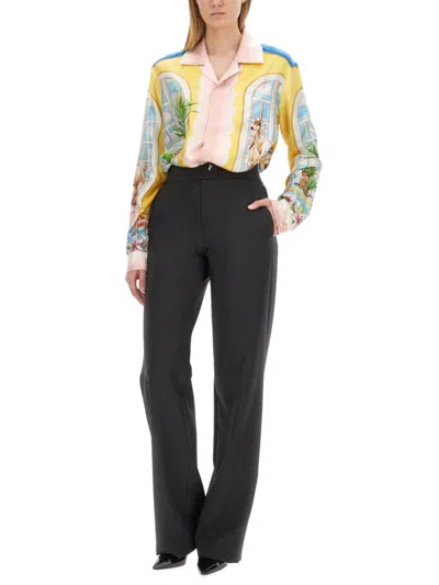 Casablanca Ladies Apartement Dans Les Airs Printed Shirt In Multicolor