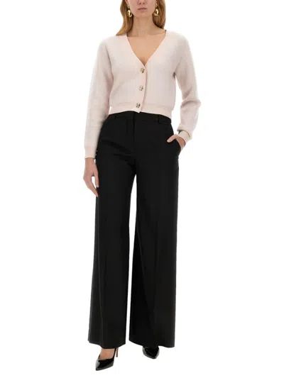 Nina Ricci Regular Fit Mohair Blend Cardigan In Neutrals