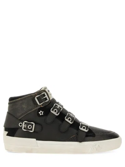 Ash Moonlight Buckle Sneaker In Black
