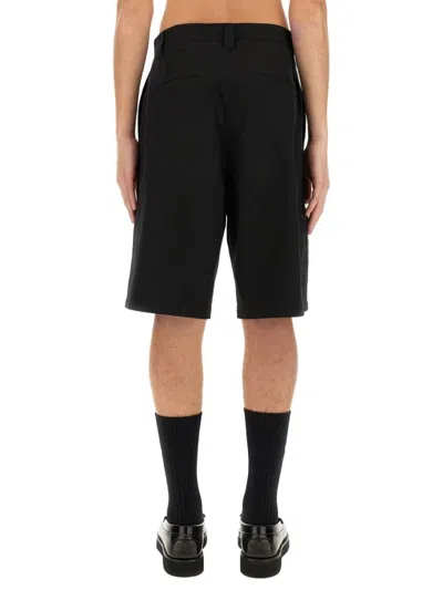 Moschino Couture Bermuda With Logo In Black