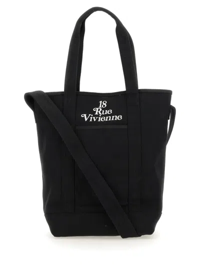 Kenzo Structured Black Leather Handbag With Dual Handles In Black