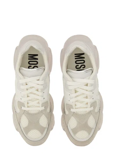 Moschino Couture Teddy Sneaker In Grey