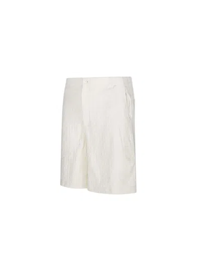 Off-white Off Ao Terry Bowling Shorts In Neutrals