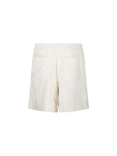 Off-white Off Ao Terry Bowling Shorts In Neutrals