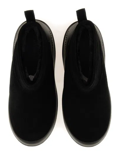 Moon Boot Black Suede Mezzaluna Ankle Boots In Black
