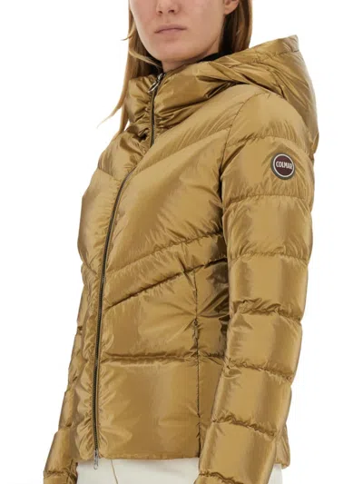 Colmar Originals Fitted Down Jacket With Hood In Neutrals