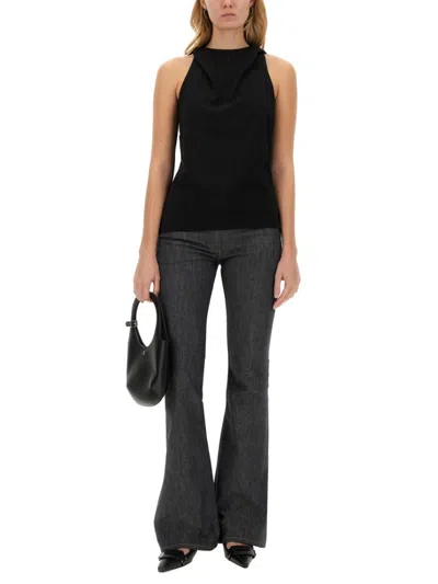 Courrèges Signature A-line Dress In Black