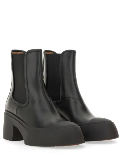 Marni 65mm Logo-raised Chelsea Boots In Black
