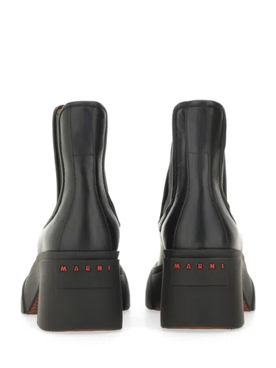 Marni 65mm Logo-raised Chelsea Boots In Black
