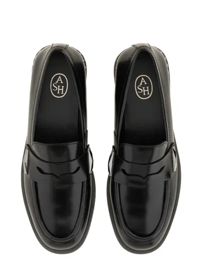 Ash Whisper Loafers In Black