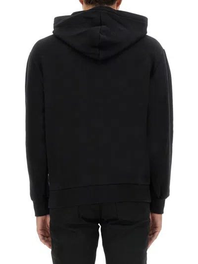 Apc A.p.c. Sweatshirt With Micro Logo In Black
