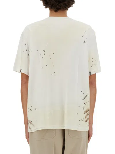 HELMUT LANG HELMUT LANG RELAXED-FIT T-SHIRT WITH UNIQUE SPLATTER PRINT 