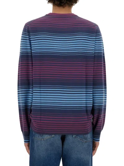 Ps By Paul Smith Ps Paul Smith Relaxed-fit Striped Merino Wool Sweater In Multicolor