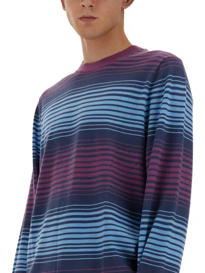 Ps By Paul Smith Ps Paul Smith Relaxed-fit Striped Merino Wool Sweater In Multicolor