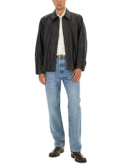 Our Legacy Straight-leg Denim Jeans With Vintage Wash In Blue