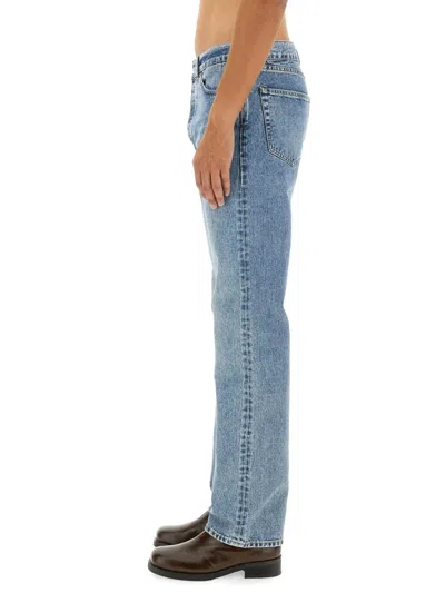 Our Legacy Straight-leg Denim Jeans With Vintage Wash In Blue