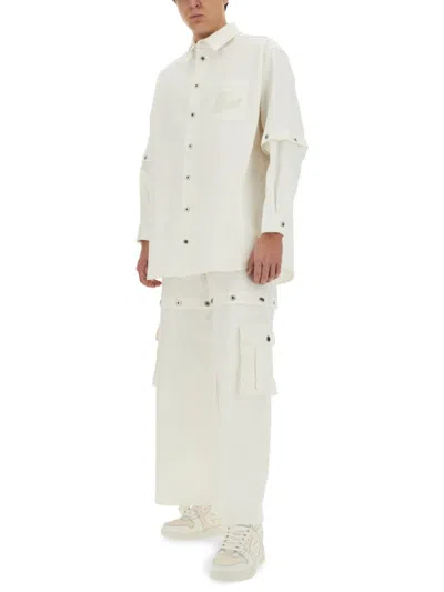 Off-white Off White Baggy-fit Jeans With Logo
