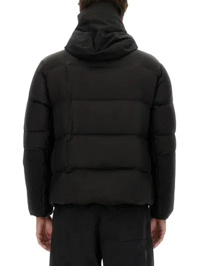 Ten C Storm Jacket With Hood And Pockets In Black