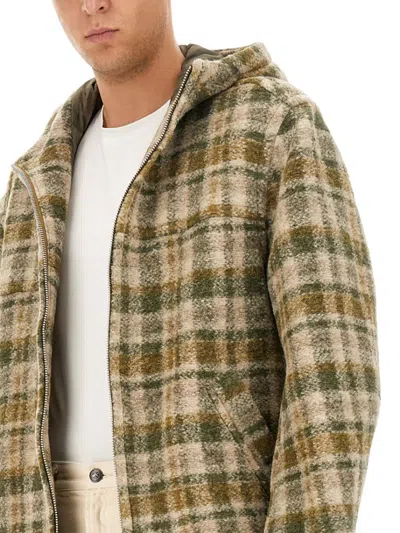 Isabel Marant Checkered Knit Jacket Brushed Finish In Multicolor