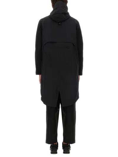 Jg1 Black Nylon Parka With Textured Finish In Black