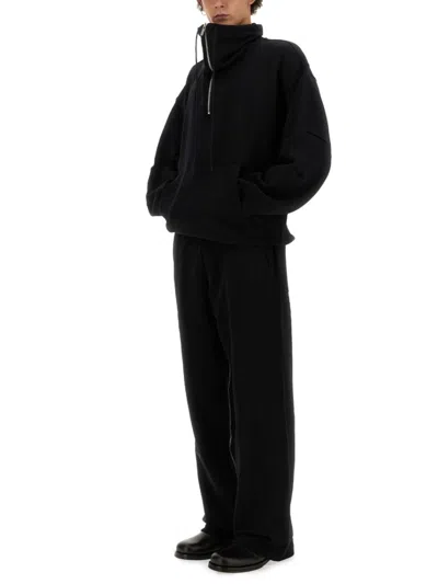 Helmut Lang Zip-up Sweatshirt In Black
