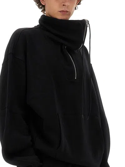 Helmut Lang Zip-up Sweatshirt In Black