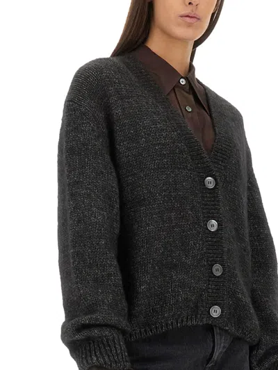Our Legacy Academy Alpaca And Wool-blend Cardigan In Black