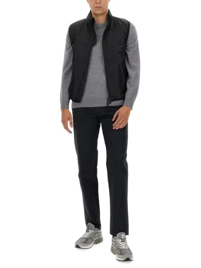 Aspesi Trousers With Functional Pockets And Belt Loops In Black