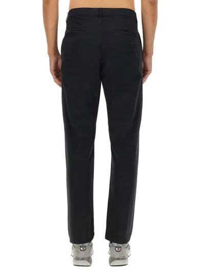 Aspesi Trousers With Functional Pockets And Belt Loops In Black