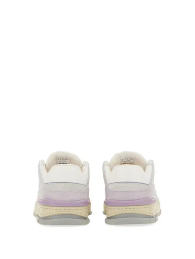 Axel Arigato Area Lo Sneaker Sneakers In Beige Leather In Purple