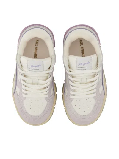 Axel Arigato Area Lo Sneaker Sneakers In Beige Leather In Purple