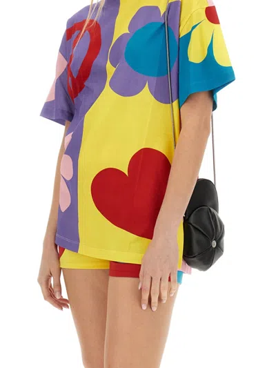 Moschino Jersey T-shirt Symbols In Multi