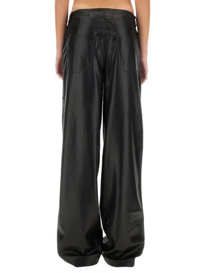 Rotate Birger Christensen Rotate Birgerchristensen Faux Leather Pants In Black