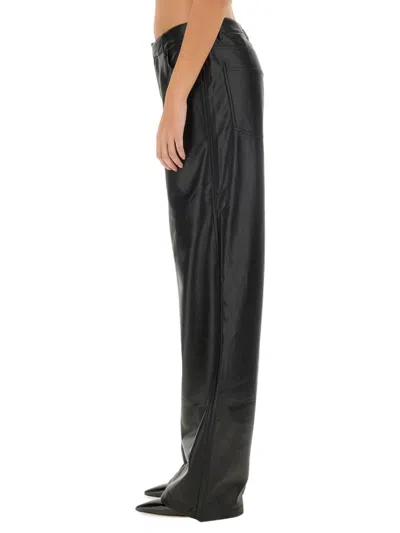 Rotate Birger Christensen Rotate Birgerchristensen Faux Leather Pants In Black