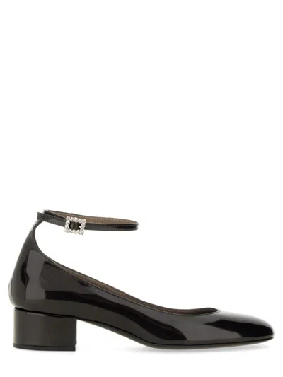 Roberto Festa Margot Mary Jane Flats In Black