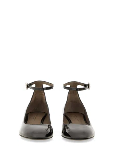 Roberto Festa Margot Mary Jane Flats In Black