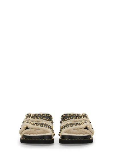 Ash Women's Utah Embellished Buckle Sandals In Black