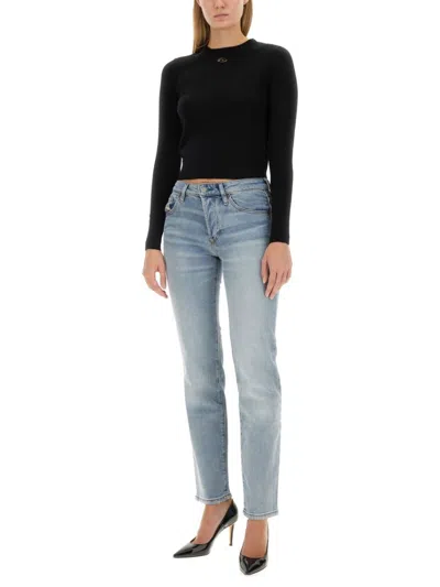 Diesel M-areesa Logo-plaque Jumper In Black
