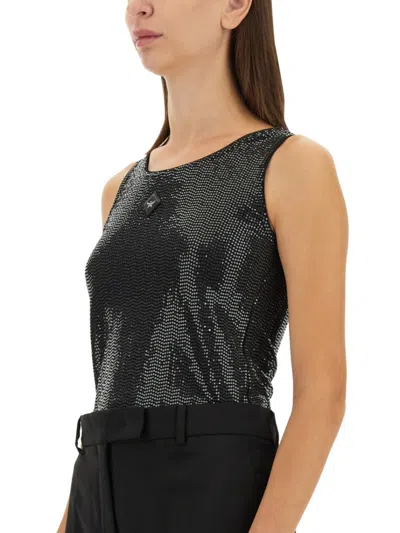 Mcm Women's Tank Top In Black