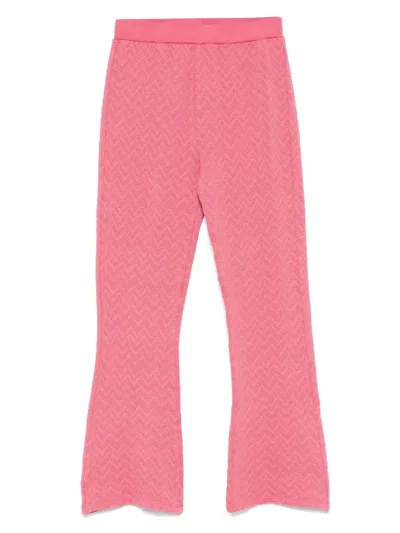 Zhoe & Tobiah Knitted Trousers In Pink