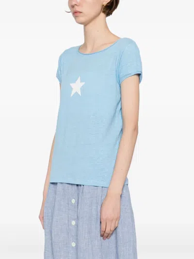 Agnès B. Start Screen-print Australia T-shirt In Blue