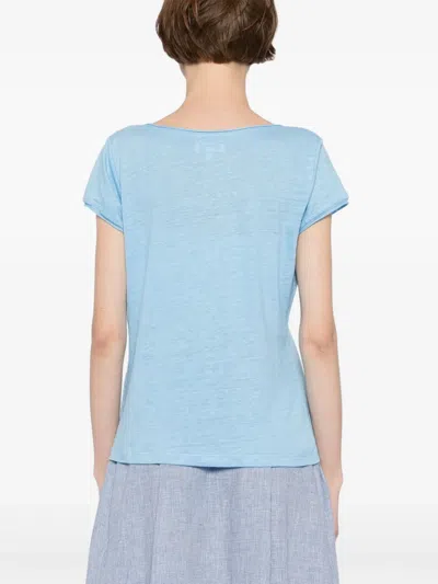 Agnès B. Start Screen-print Australia T-shirt In Blue