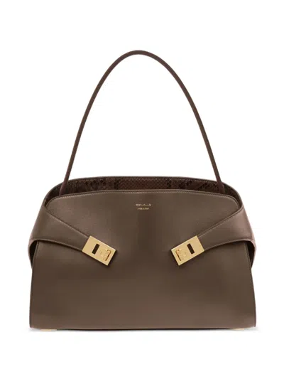 FERRAGAMO LARGE SOFT HUG SHOULDER BAG 