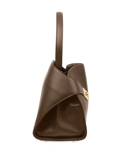 Ferragamo Large Soft Hug Shoulder Bag In Grey