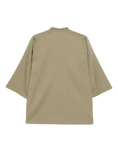 Barbara Bui Band-collar Shirt In Green