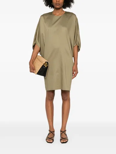 Barbara Bui Dolman-sleeves Mini Dress In Green