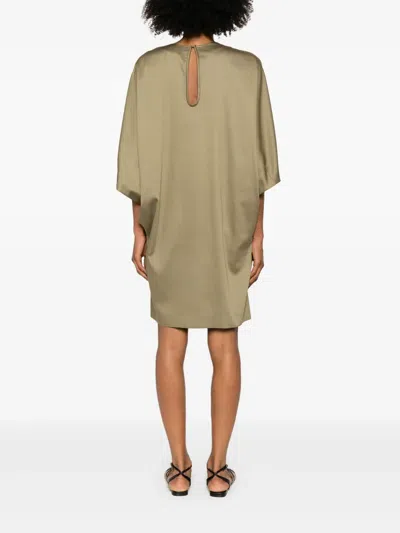 Barbara Bui Dolman-sleeves Mini Dress In Green