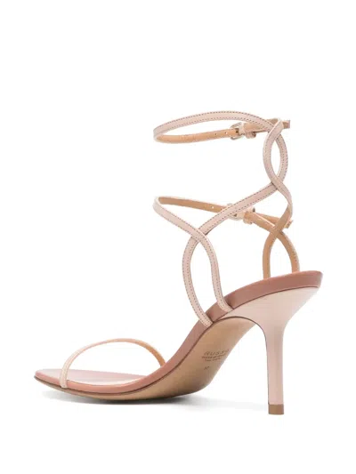 Francesco Russo 80mm Leather Sandals In Neutrals