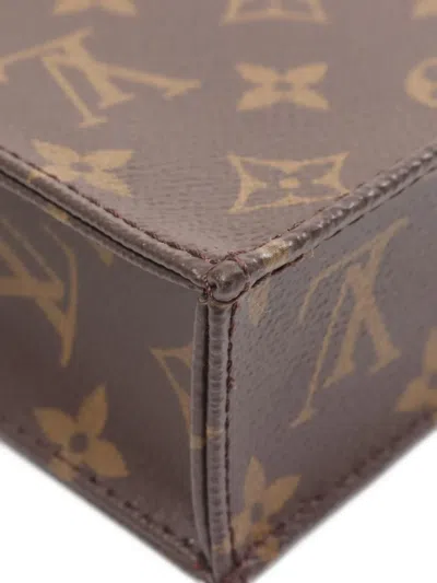 Pre-owned Louis Vuitton 2020 Petite Sac Plat Monogram Tote Bag In Brown