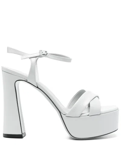 Roberto Festa Chunky High Heel Sandals In White
